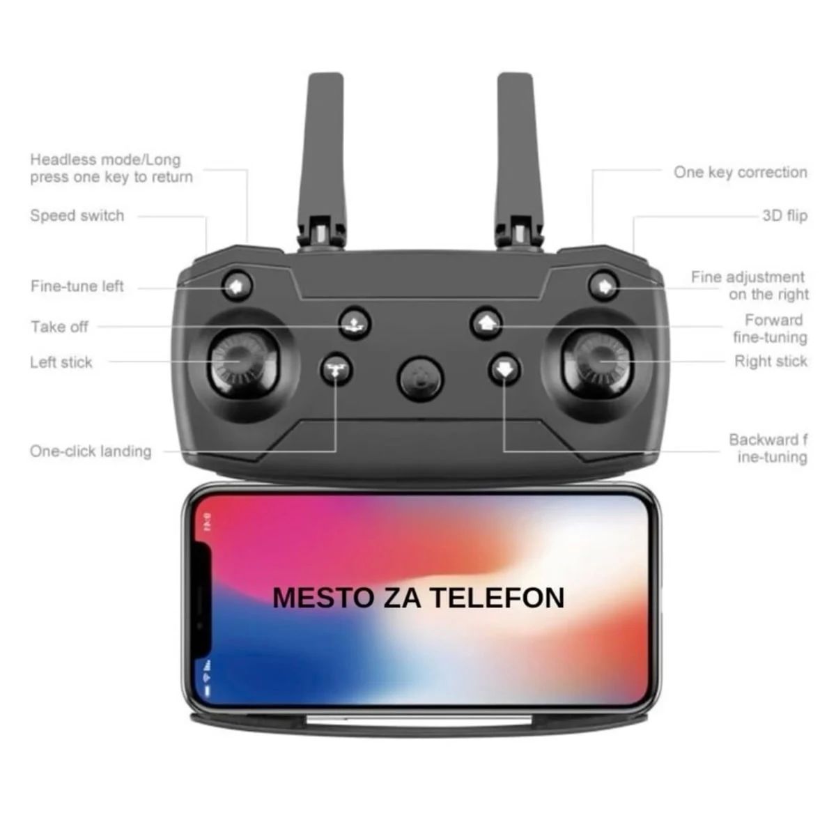 E88 Pro Dual Kamera — prikaz 8