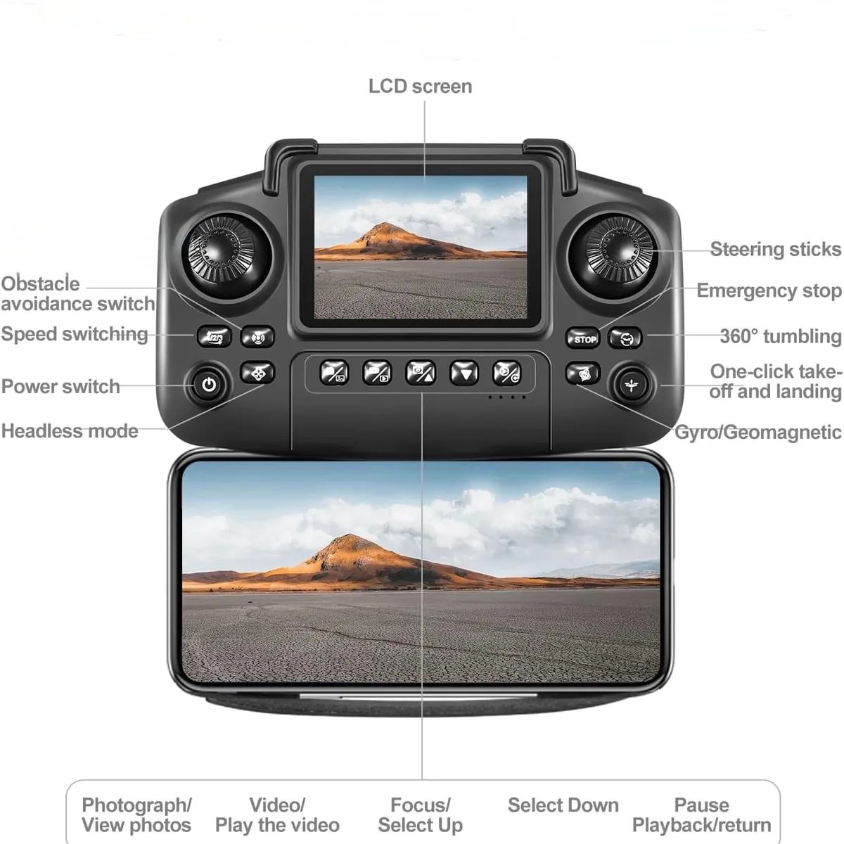 E88 Pro Dual Kamera LCD — prikaz 7