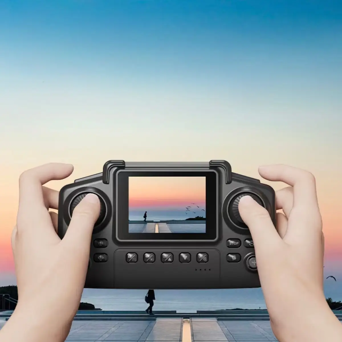 Dron Pro Dual Kamera LCD Ekran, Kontroler sa LCD ekranom