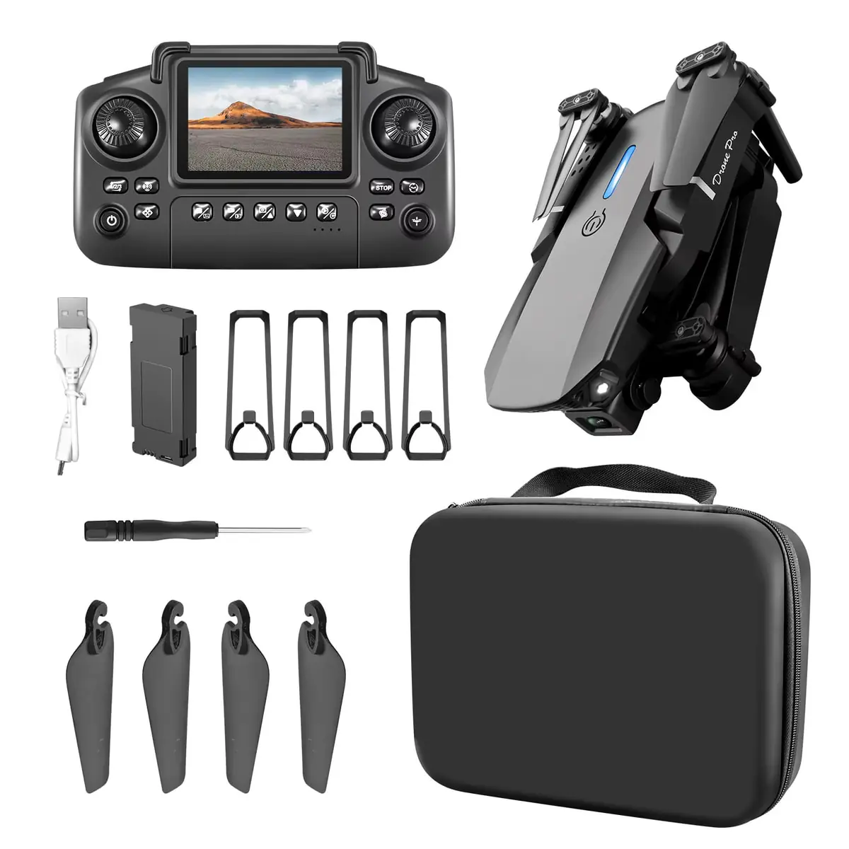 Dron Pro Dual Kamera LCD Ekran, prikaz 8