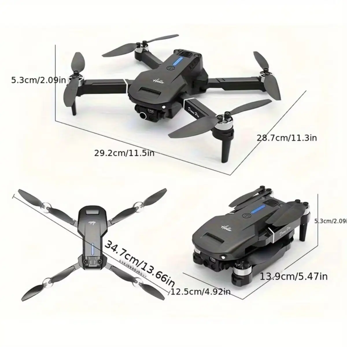 Dron Air Dual Kamera, prikaz 2