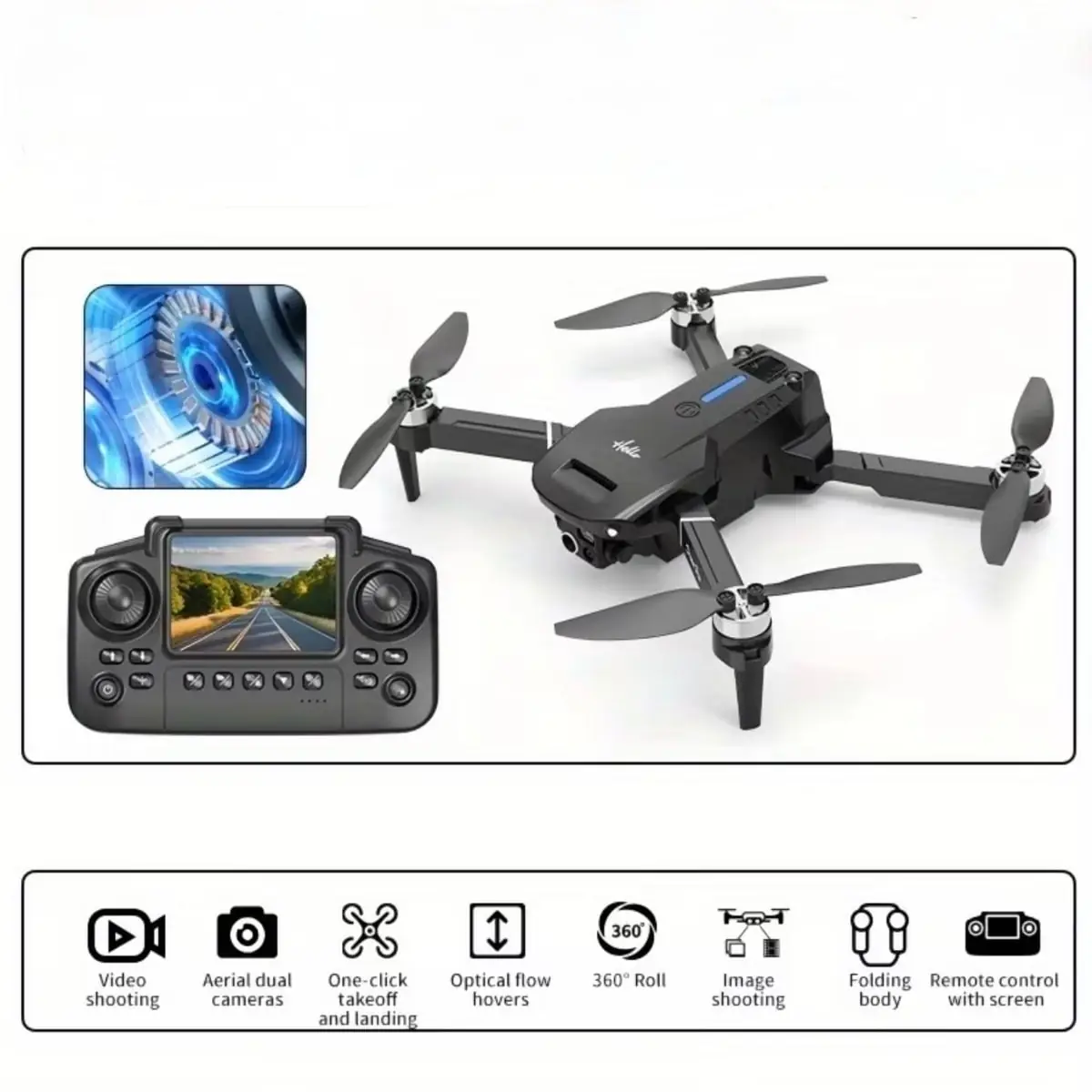 Dron Air Dual Kamera, prikaz 3